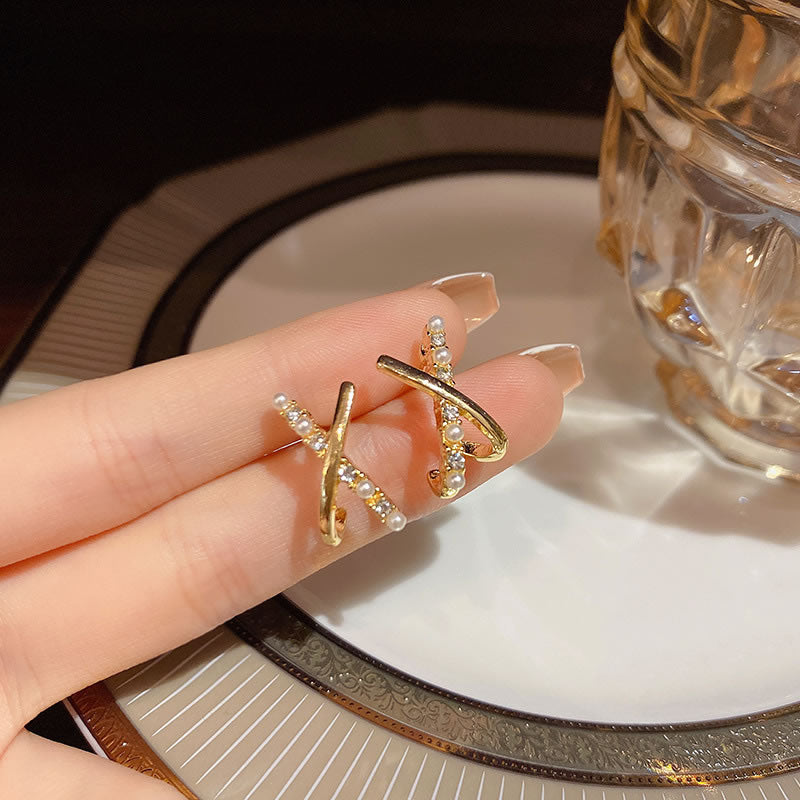 Fashion Cross Cut Earrings