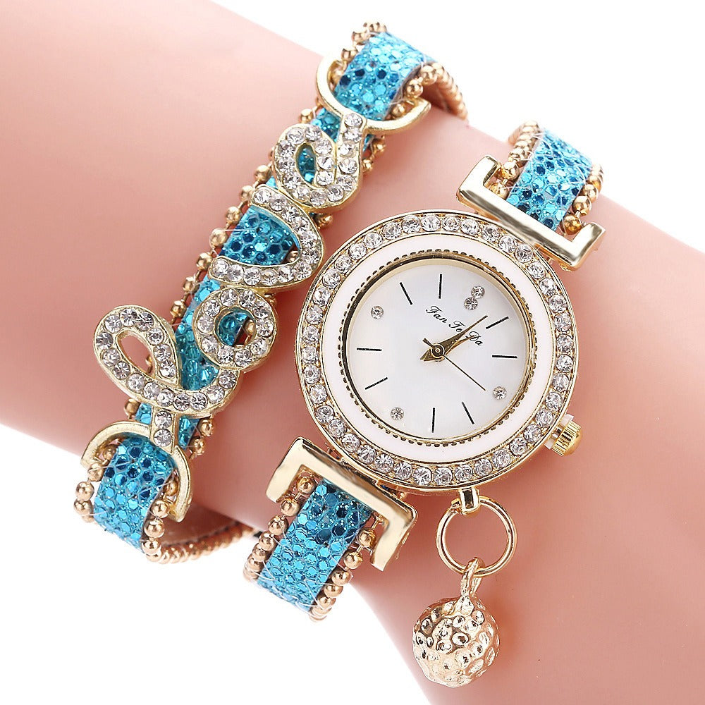 Love Pendant Bracelet Watch