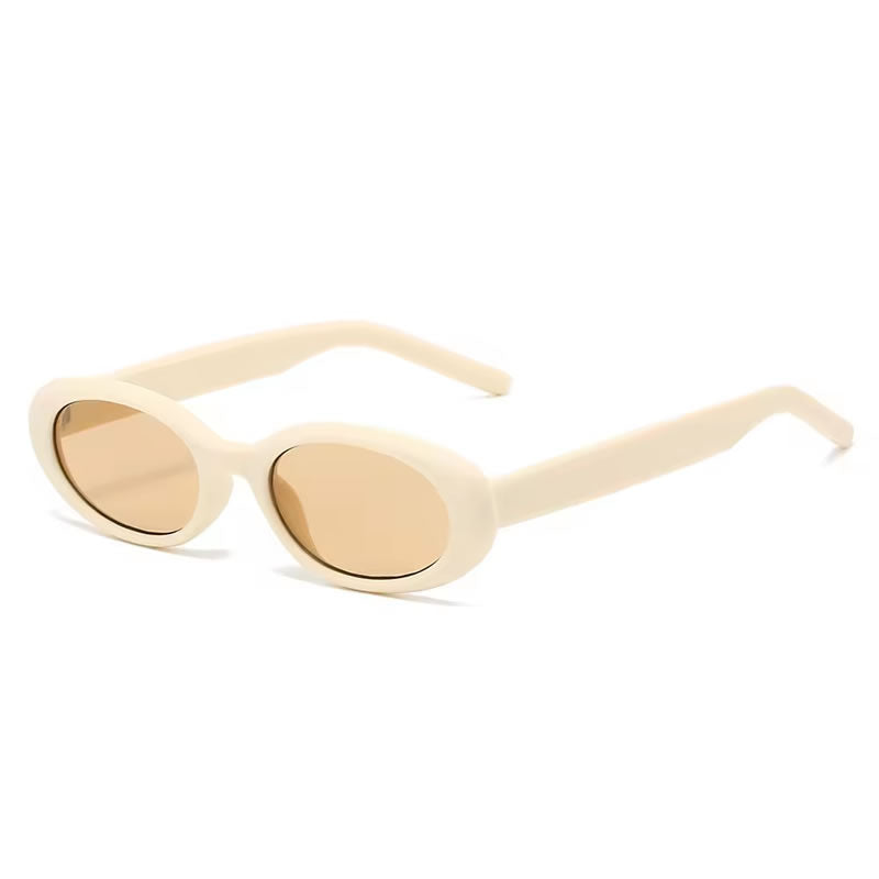 Trendy Oval Retro Sunglasses