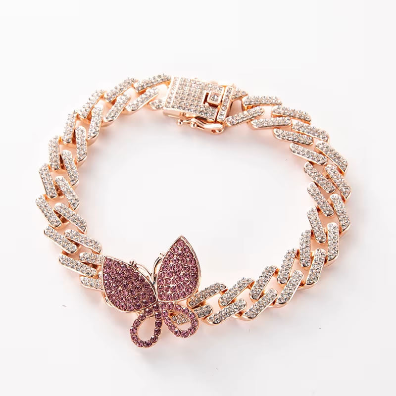 Diamond Butterfly Bracelet