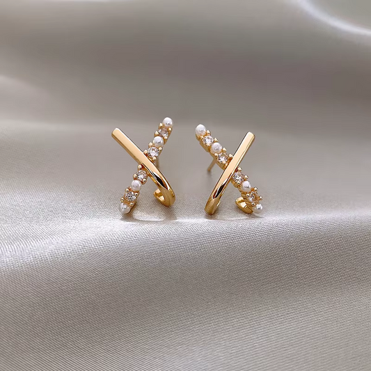 Fashion Cross Cut Earrings