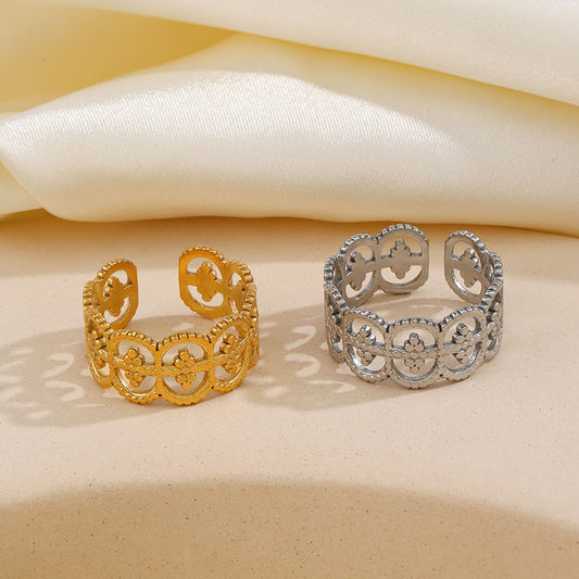 Adjustable Vintage Hollow Open Ring