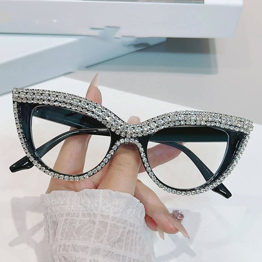 Cateye Bling Glasses