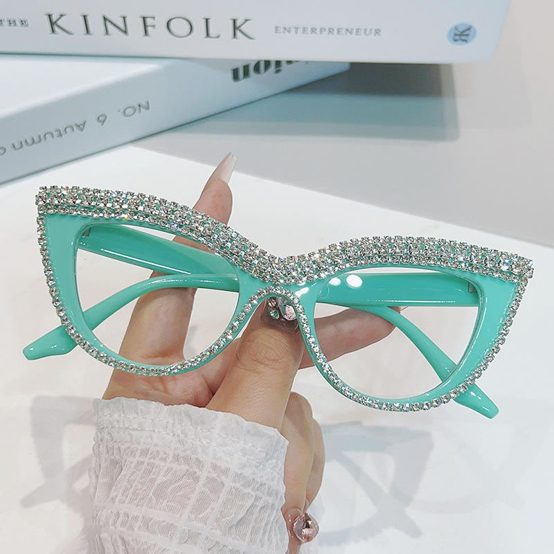 Cateye Bling Glasses