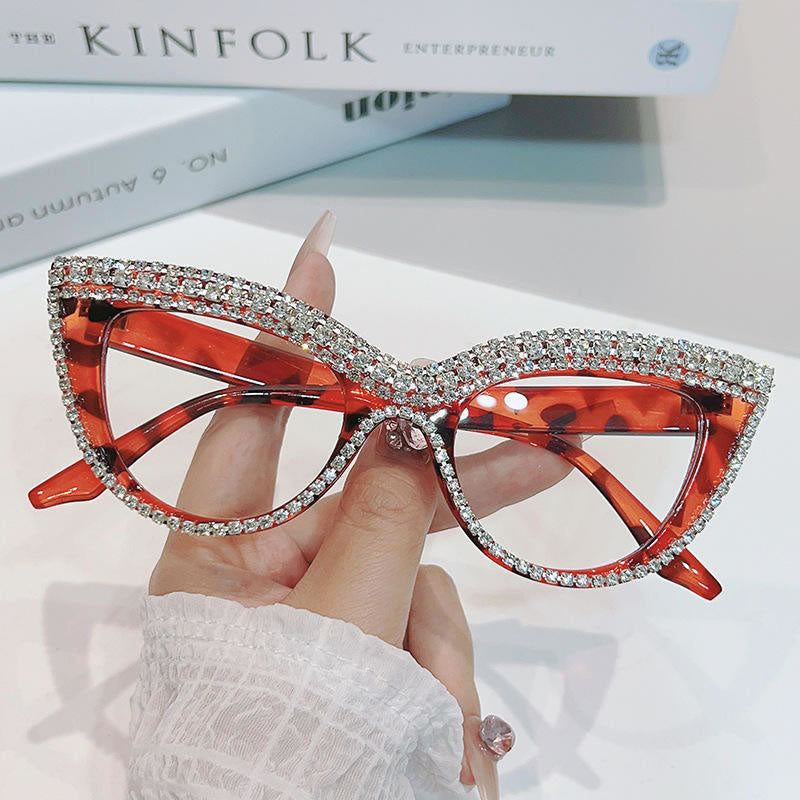 Cateye Bling Glasses