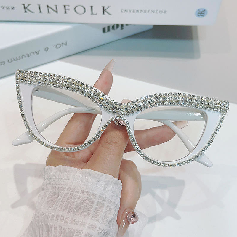 Cateye Bling Glasses