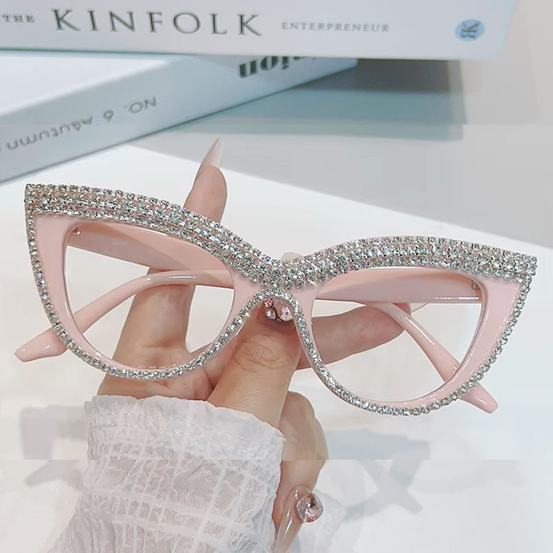 Cateye Bling Glasses
