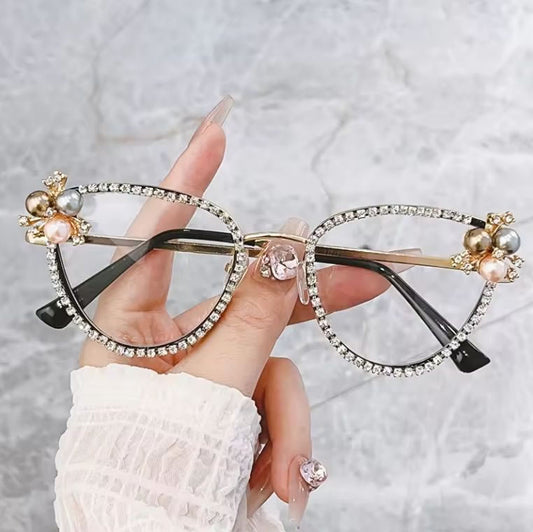 Diamond Cateye Glasses