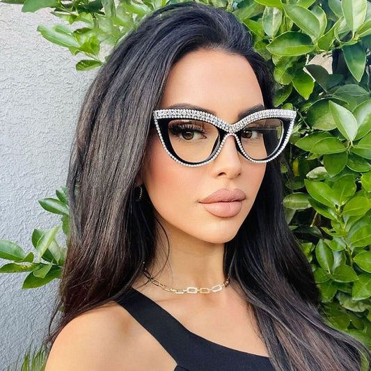 Cateye Bling Glasses