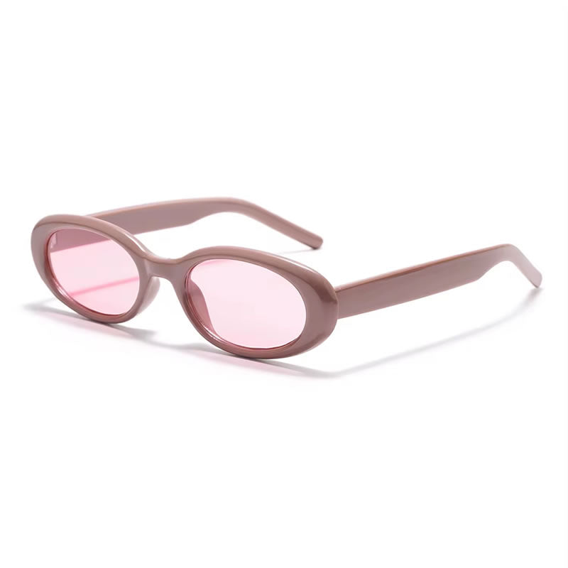 Trendy Oval Retro Sunglasses