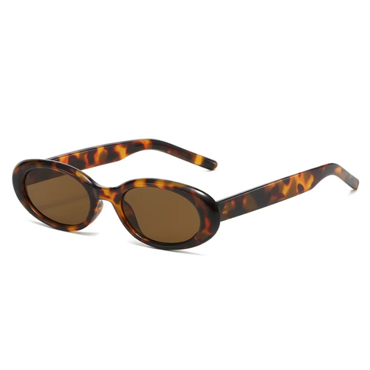 Trendy Oval Retro Sunglasses