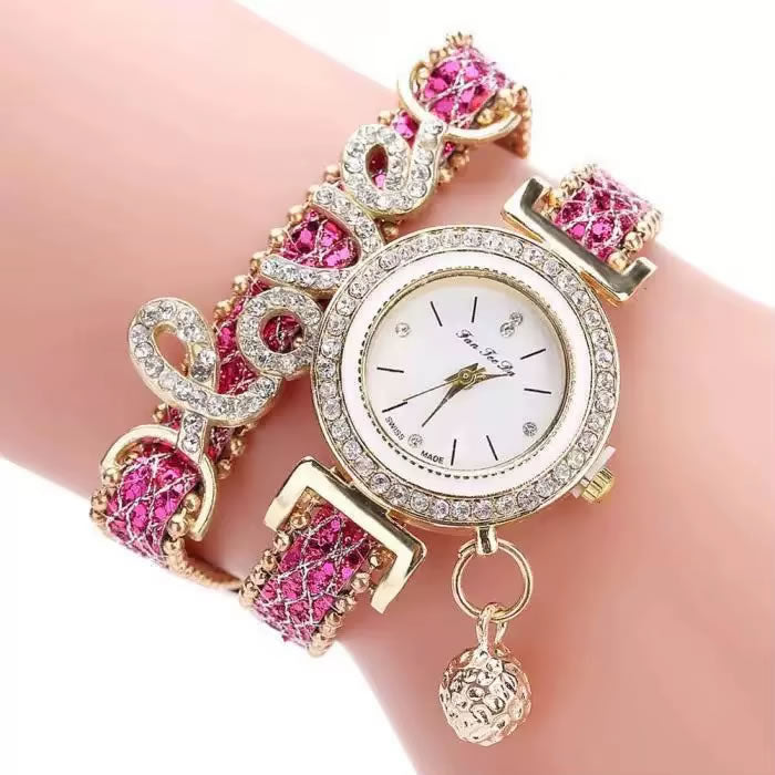 Love Pendant Bracelet Watch