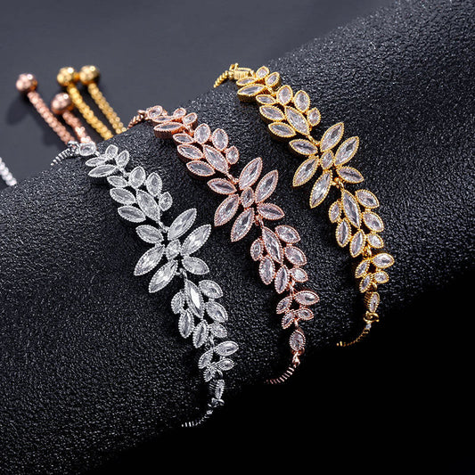 Diamond Flower Bracelet