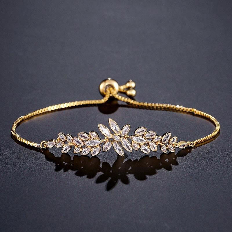 Diamond Flower Bracelet