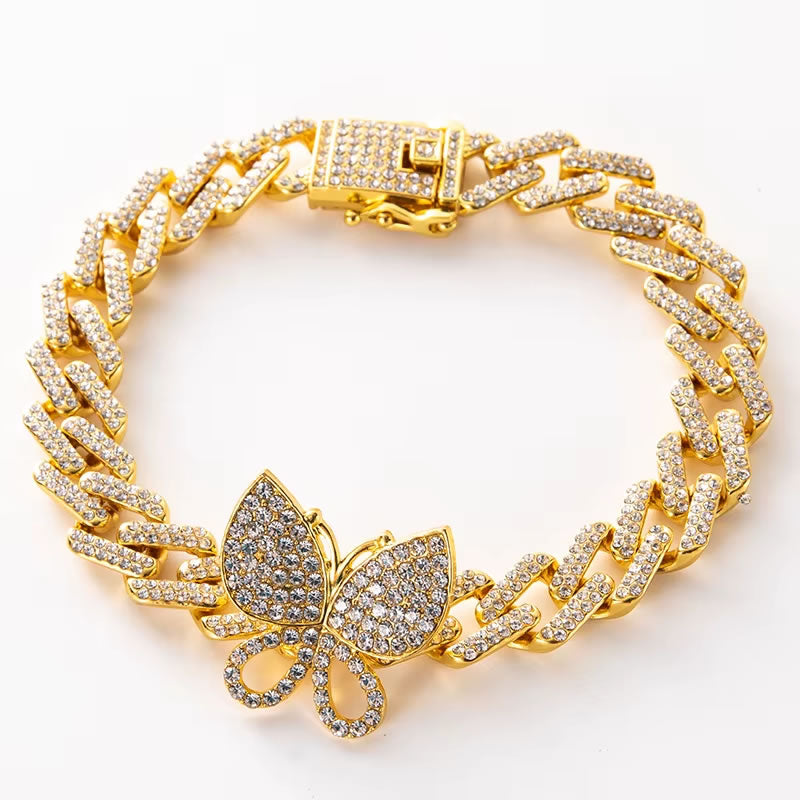 Diamond Butterfly Bracelet