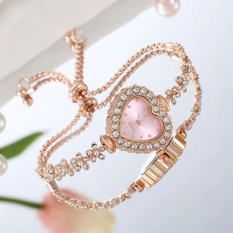 Heart Bracelet Sparkle Watch
